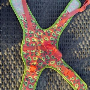 Extra small avocado dog harness